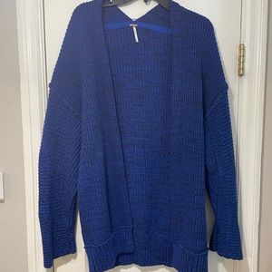 FREE PEOPLE Cardigan - blue and black